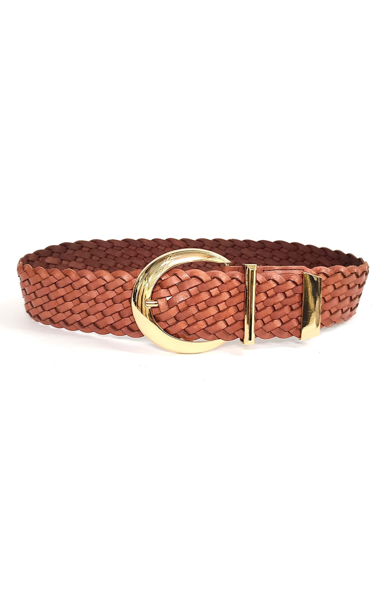 Witty Weaved Leather Belt Extra Large 42" Brown